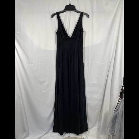 NEW‎ La Femme [sz 6 ] Sleeveless Plunge Neck Gown in Black - Picture 3 of 12